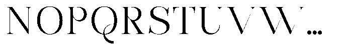 Bonarchi Light Semi Expanded Font UPPERCASE