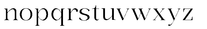Bonarchi Light Semi Expanded Font LOWERCASE