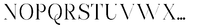 Bonarchi Light Font UPPERCASE