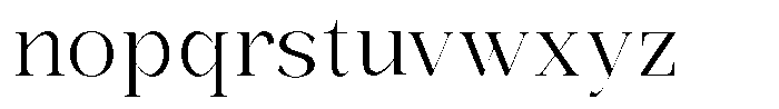 Bonarchi Light Font LOWERCASE
