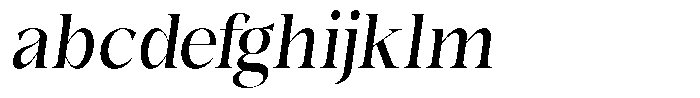 Bonarchi Medium Condensed Italic FONT