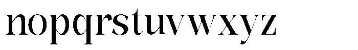 Bonarchi Medium Condensed Font LOWERCASE
