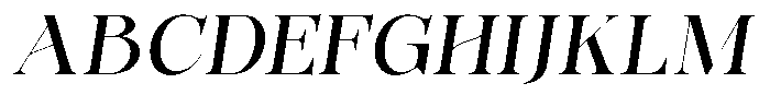 Bonarchi Medium Italic Font UPPERCASE