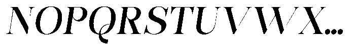 Bonarchi Medium Italic Font UPPERCASE