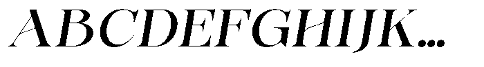 Bonarchi Medium Sem Exp Italic Font UPPERCASE