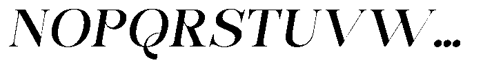 Bonarchi Medium Sem Exp Italic Font UPPERCASE