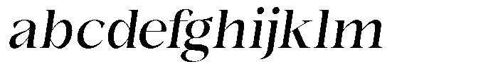 Bonarchi Medium Semi Condensed Italic FONT