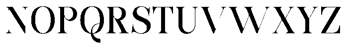 Bonarchi Medium Semi Condensed Font UPPERCASE