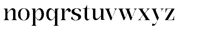 Bonarchi Medium Semi Condensed Font LOWERCASE