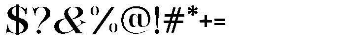 Bonarchi Medium Semi Expanded Font OTHER CHARS