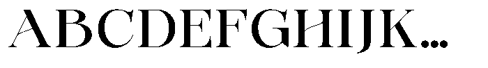 Bonarchi Medium Semi Expanded Font UPPERCASE