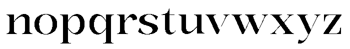 Bonarchi Medium Semi Expanded Font LOWERCASE