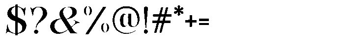 Bonarchi Medium Font OTHER CHARS