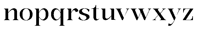 Bonarchi Medium Font LOWERCASE