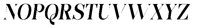 Bonarchi Sem Bold Condensed Italic Font UPPERCASE