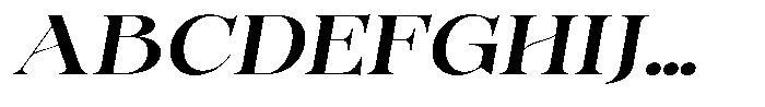 Bonarchi Sem Bold Exp Italic Font UPPERCASE