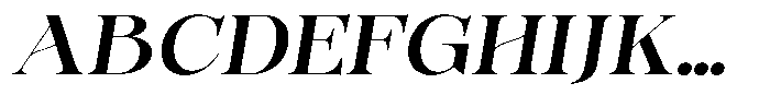 Bonarchi Sem Bold Sem Exp Italic Font UPPERCASE