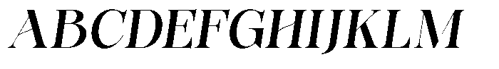 Bonarchi Sem Bold Semi Condensed Italic Font UPPERCASE