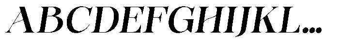Bonarchi Semi Bold Italic Font UPPERCASE