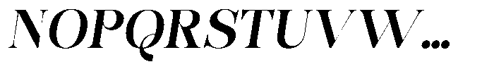 Bonarchi Semi Bold Italic Font UPPERCASE