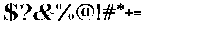 Bonarchi Semi Bold Semi Expanded Font OTHER CHARS