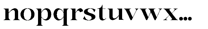 Bonarchi Semi Bold Semi Expanded Font LOWERCASE