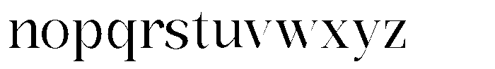 Bonarchi Semi Condensed Font LOWERCASE