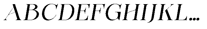 Bonarchi Semi Expanded Italic Font UPPERCASE