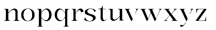 Bonarchi Semi Expanded Font LOWERCASE