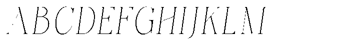 Bonarchi Thin Condensed Italic Font UPPERCASE