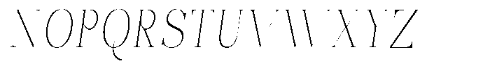 Bonarchi Thin Condensed Italic Font UPPERCASE