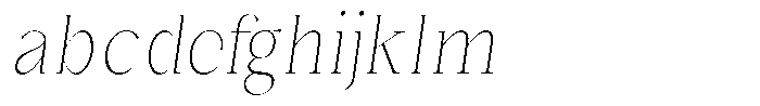 Bonarchi Thin Condensed Italic FONT