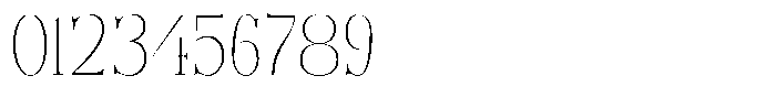 Bonarchi Thin Condensed Font OTHER CHARS