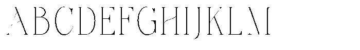 Bonarchi Thin Condensed Font UPPERCASE