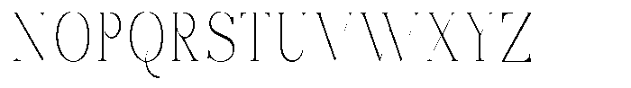 Bonarchi Thin Condensed Font UPPERCASE