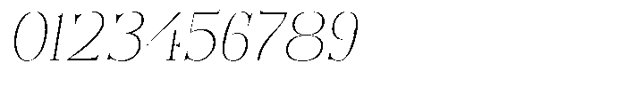Bonarchi Thin Italic Font OTHER CHARS