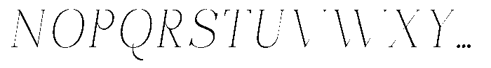 Bonarchi Thin Italic Font UPPERCASE
