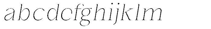 Bonarchi Thin Italic FONT