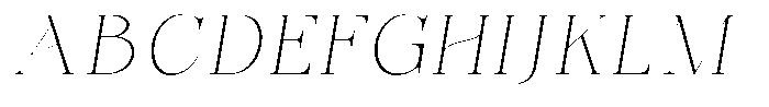 Bonarchi Thin Sem Exp Italic Font UPPERCASE