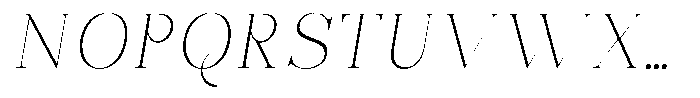 Bonarchi Thin Sem Exp Italic Font UPPERCASE