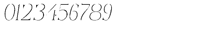 Bonarchi Thin Semi Condensed Italic Font OTHER CHARS