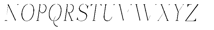 Bonarchi Thin Semi Condensed Italic Font UPPERCASE