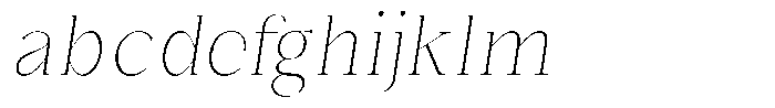 Bonarchi Thin Semi Condensed Italic FONT