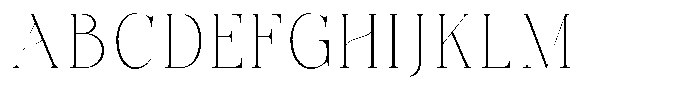 Bonarchi Thin Semi Condensed Font UPPERCASE