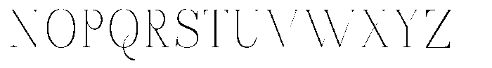 Bonarchi Thin Semi Condensed Font UPPERCASE