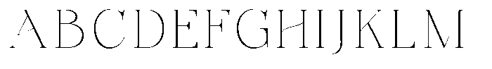 Bonarchi Thin Semi Expanded Font UPPERCASE