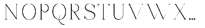 Bonarchi Thin Semi Expanded Font UPPERCASE