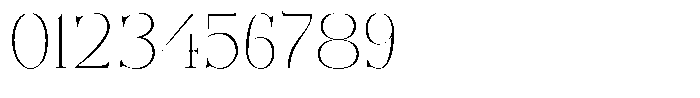 Bonarchi Thin Font OTHER CHARS