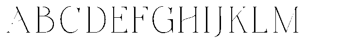 Bonarchi Thin Font UPPERCASE