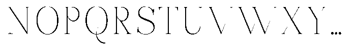 Bonarchi Thin Font UPPERCASE